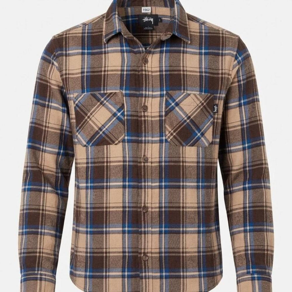 Stussy Flannel Shirt Mens L Large